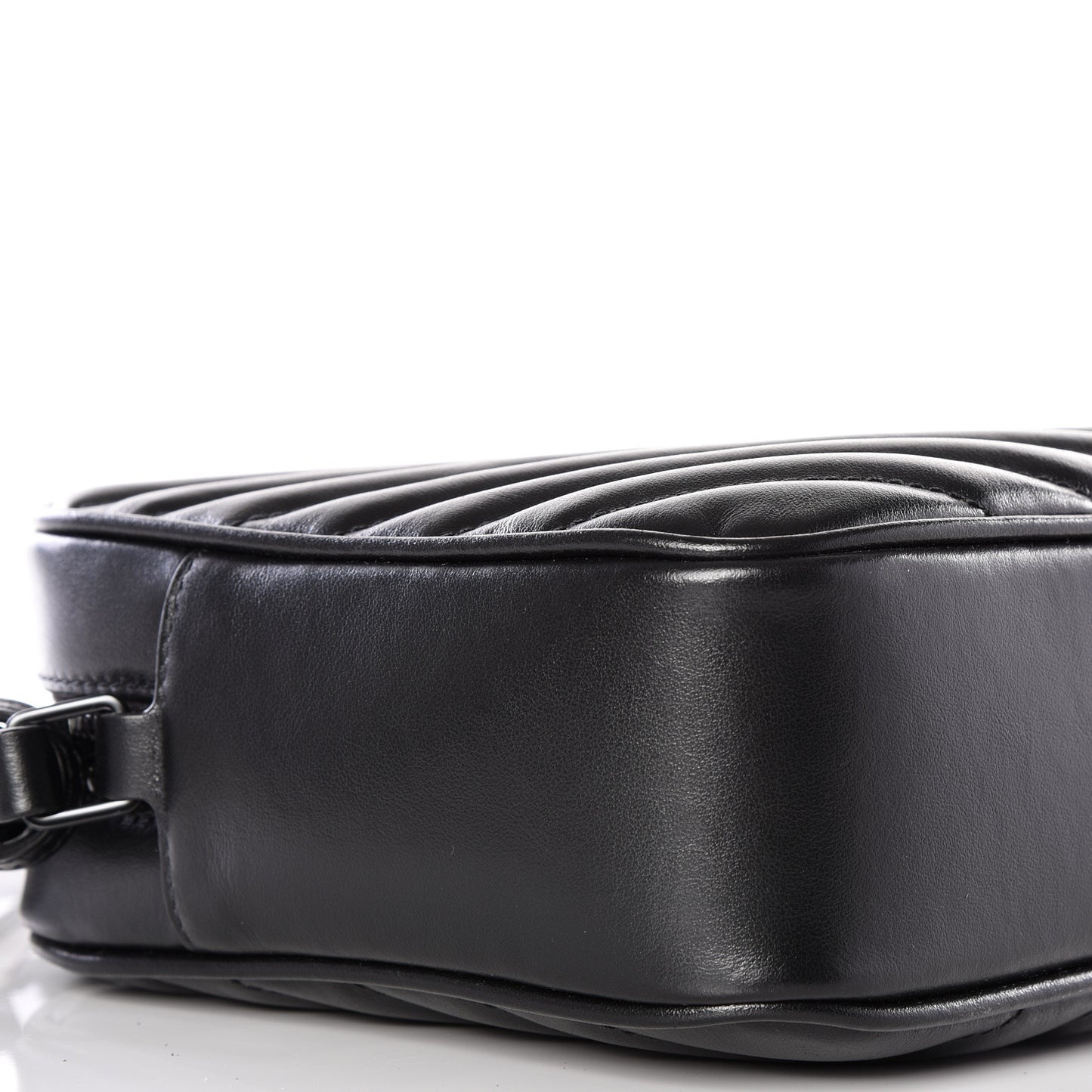 Calfskin Matelasse Monogram Lou Camera Bag Black