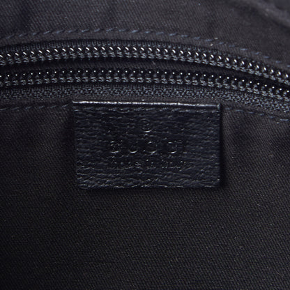 Gucci Monogram Medium Half Moon Hobo Black 8 of 9