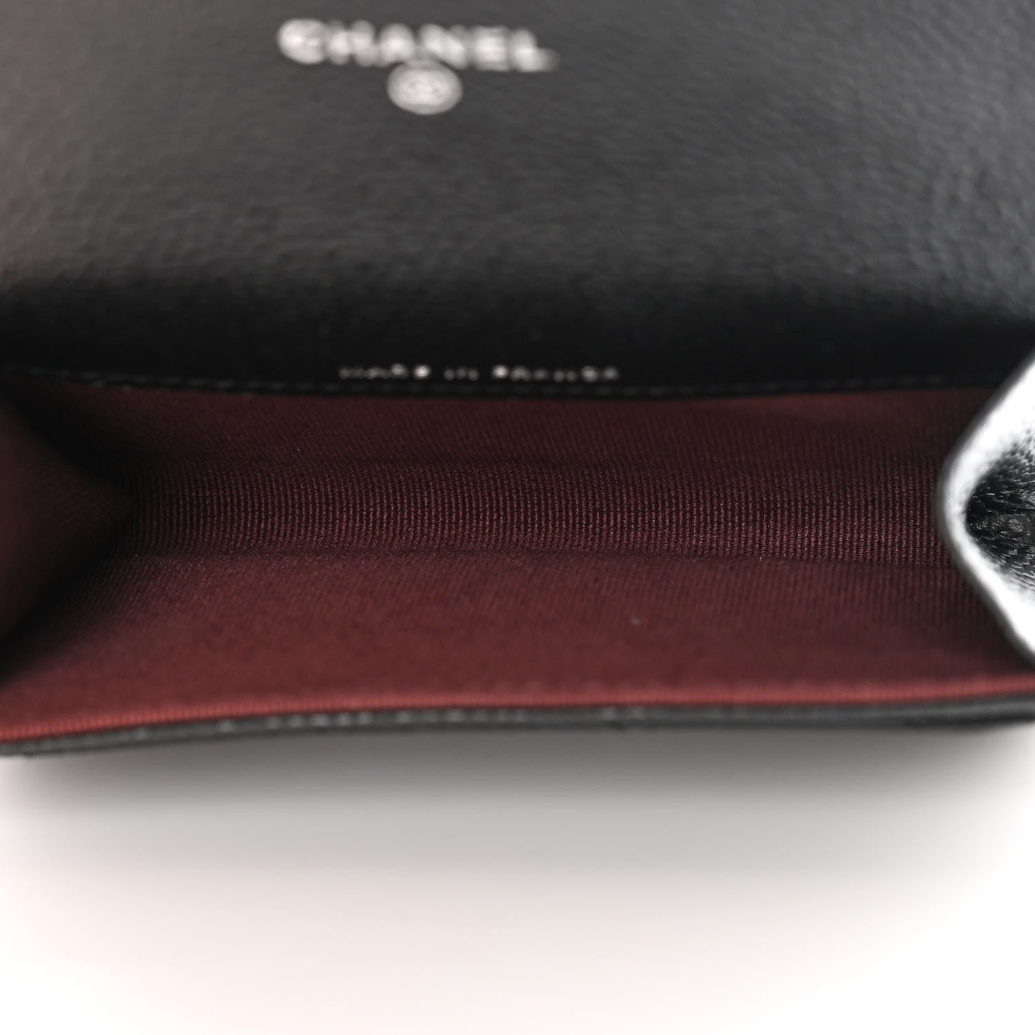 Chanel Caviar Quilted Flap Card Holder Wallet Black 5 of 9