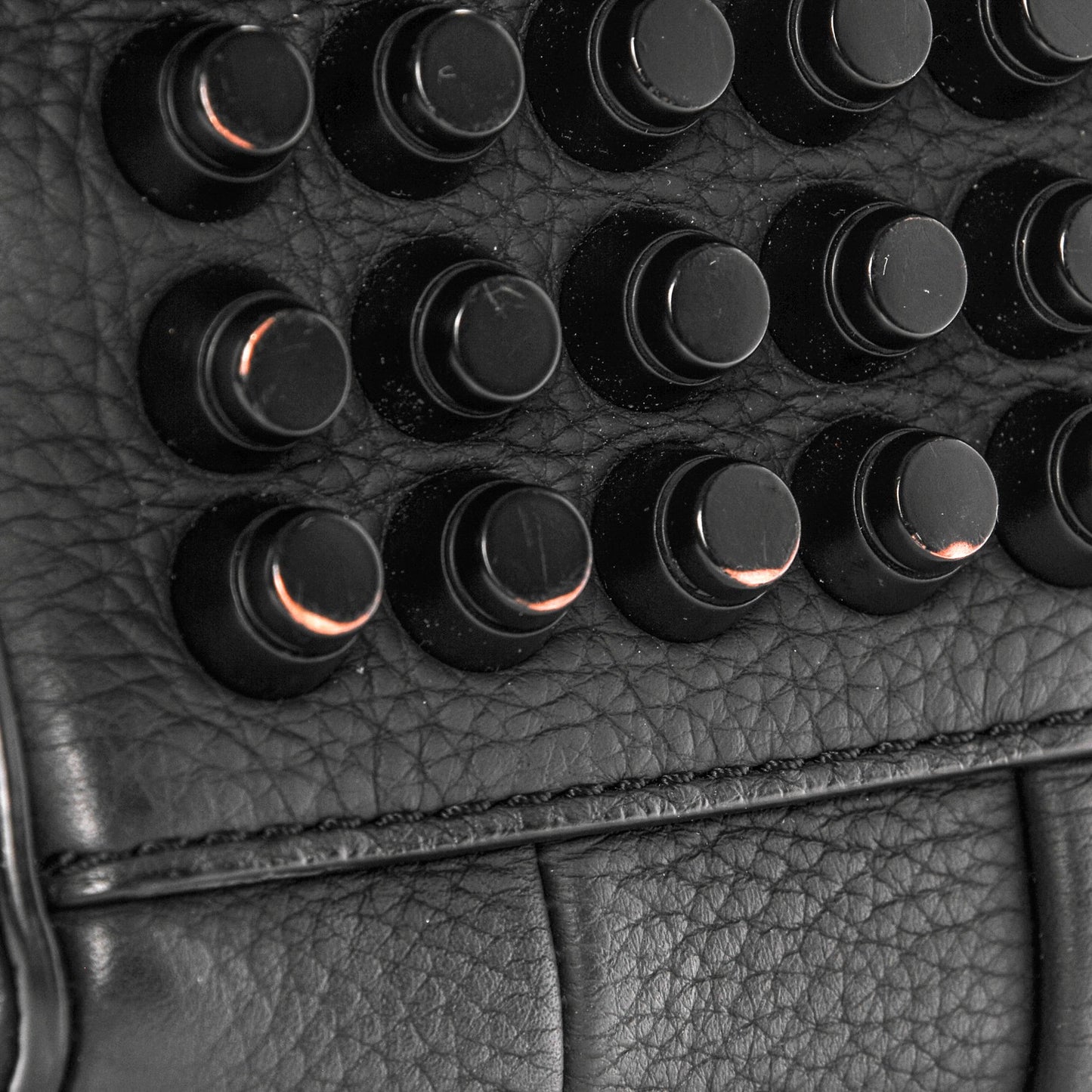 Pebbled Lambskin Rockie Black Matte Black Hardware