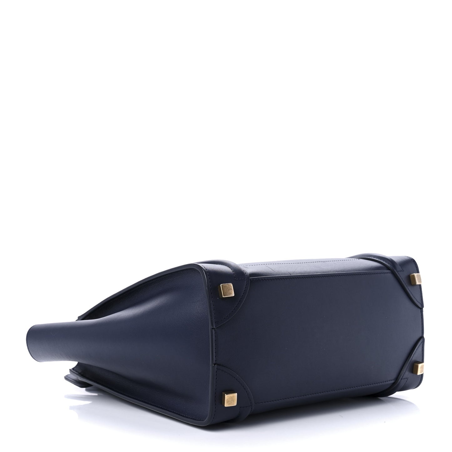 Smooth Calfskin Micro Luggage Navy Blue