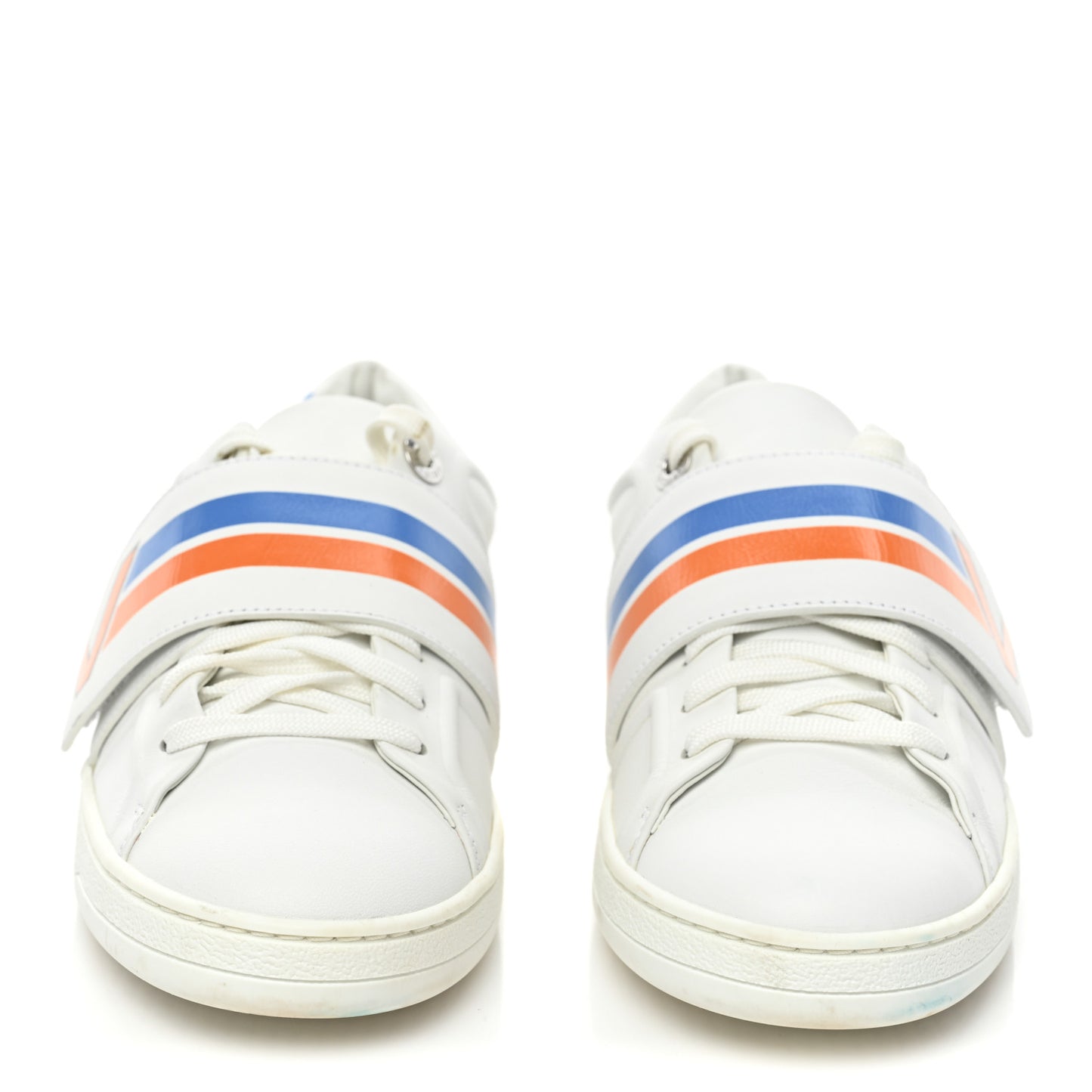 Calfskin Womens Frontrow Sneakers 37.5 White