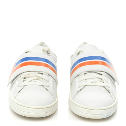 Louis Vuitton Calfskin Womens Frontrow Sneakers 37.5 White 2 of 12