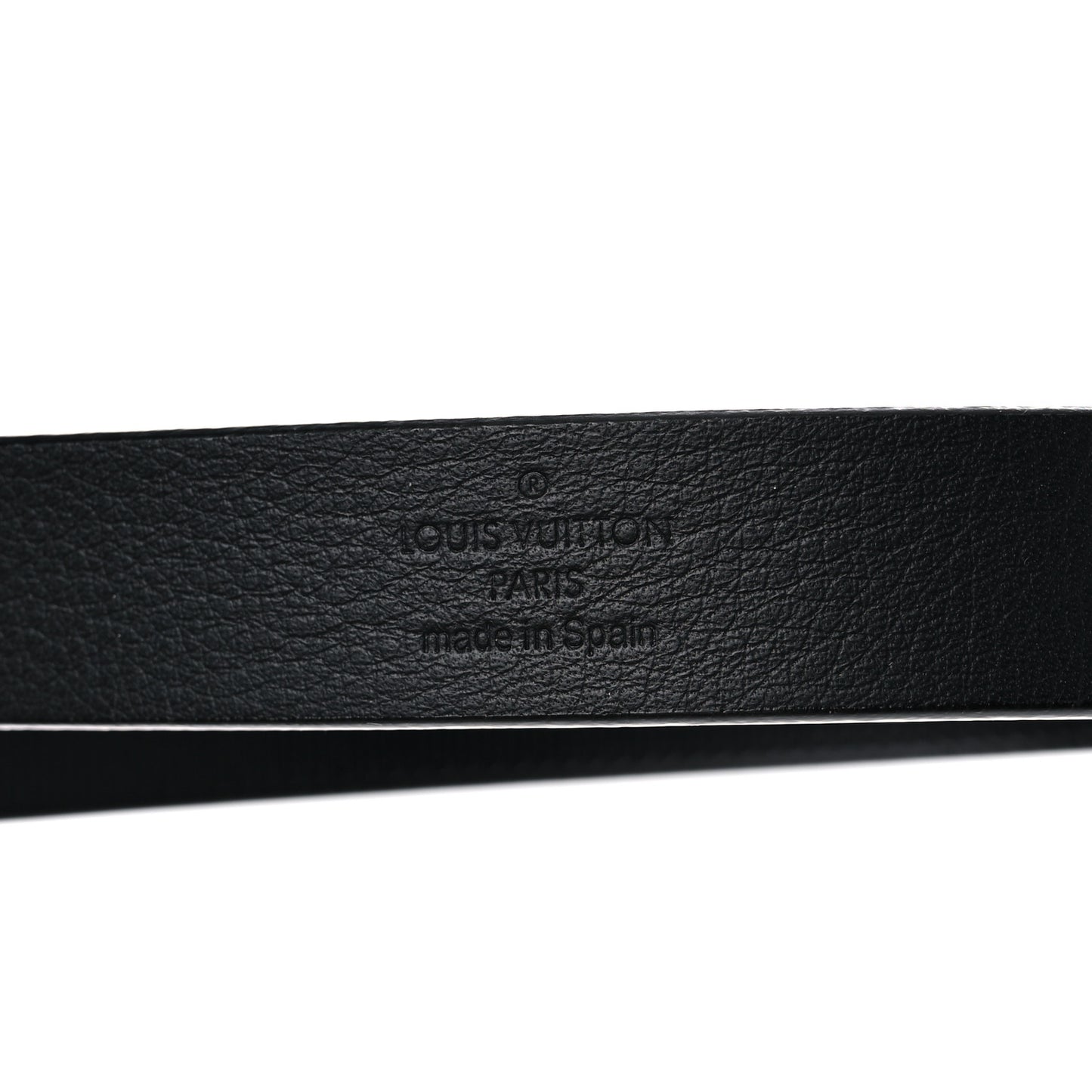 Taurillon Calfskin 30mm LV Initiales Belt 85 34 Black