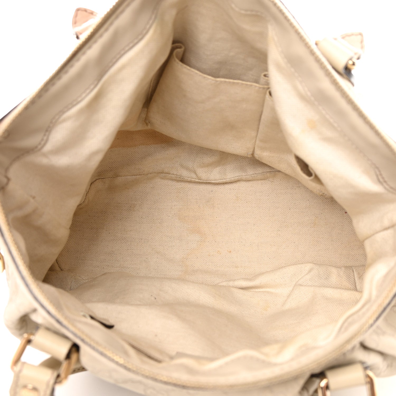 Gucci Guccissima Medium Sukey Top Handle Bag White 5 of 26
