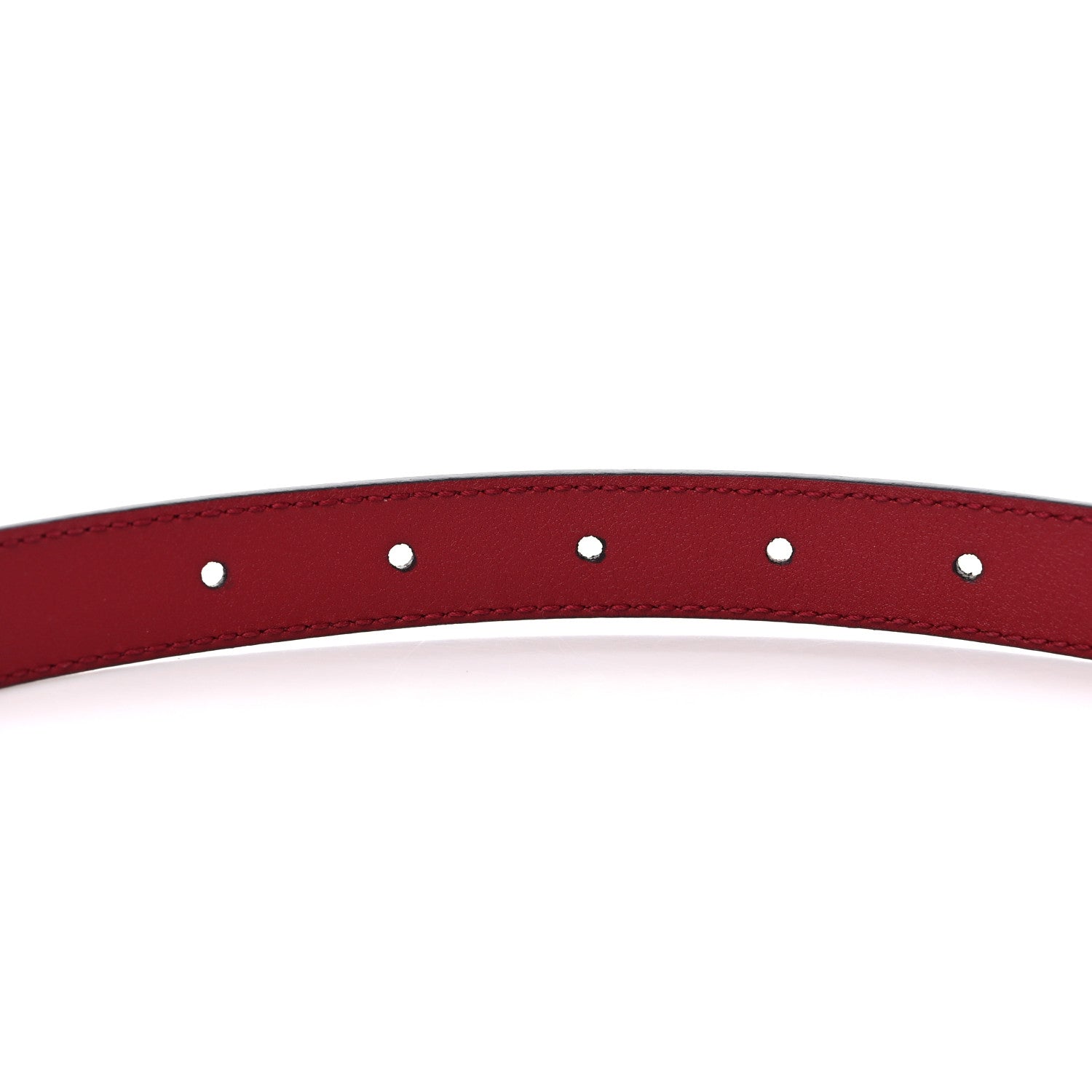 Gucci Plutone Calfskin Double G 20mm Belt 90 36 New Cherry Red 4 of 4