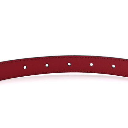 Gucci Plutone Calfskin Double G 20mm Belt 90 36 New Cherry Red 4 of 4