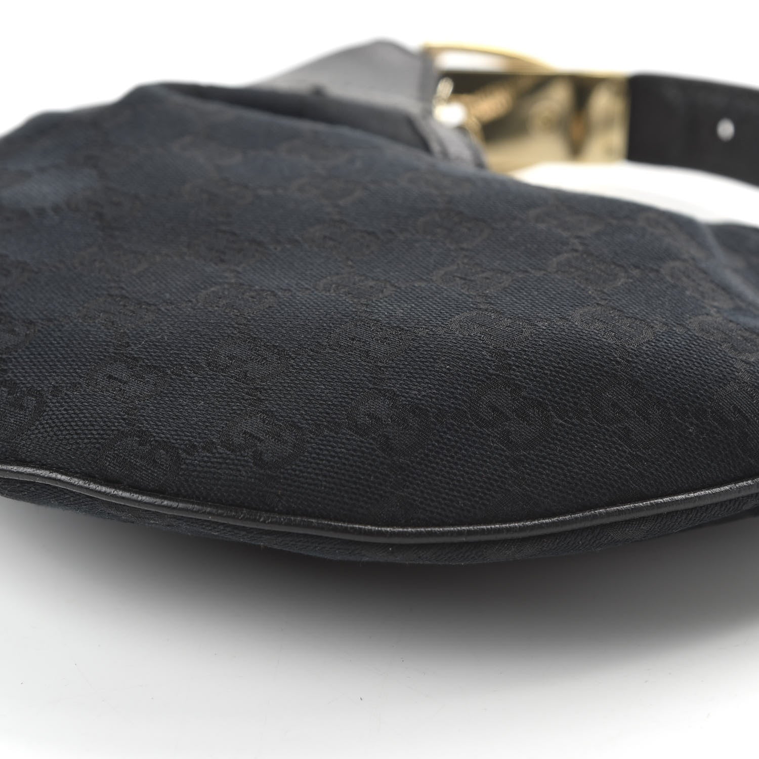 Gucci Monogram Hobo Bag Black 7 of 10