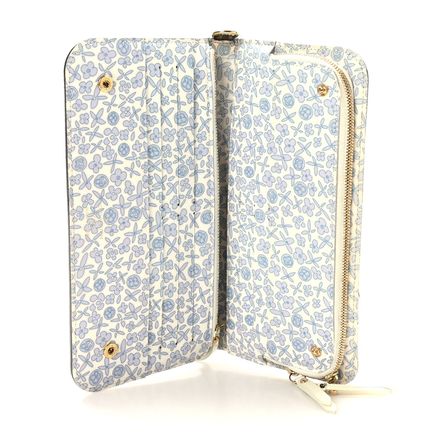Louis Vuitton Monogram Fleuri Insolite Wallet Violet 5 of 9