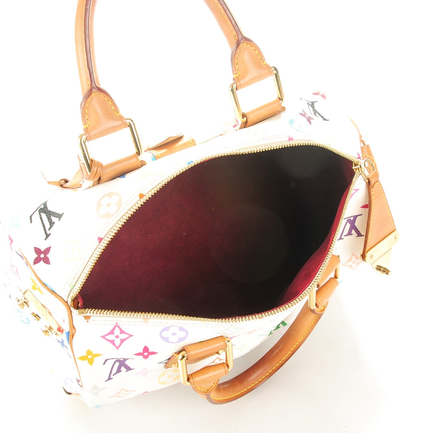 Monogram Multicolor Speedy 30 White