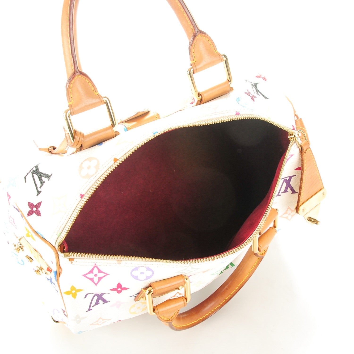 Louis Vuitton Monogram Multicolor Speedy 30 White 5 of 7