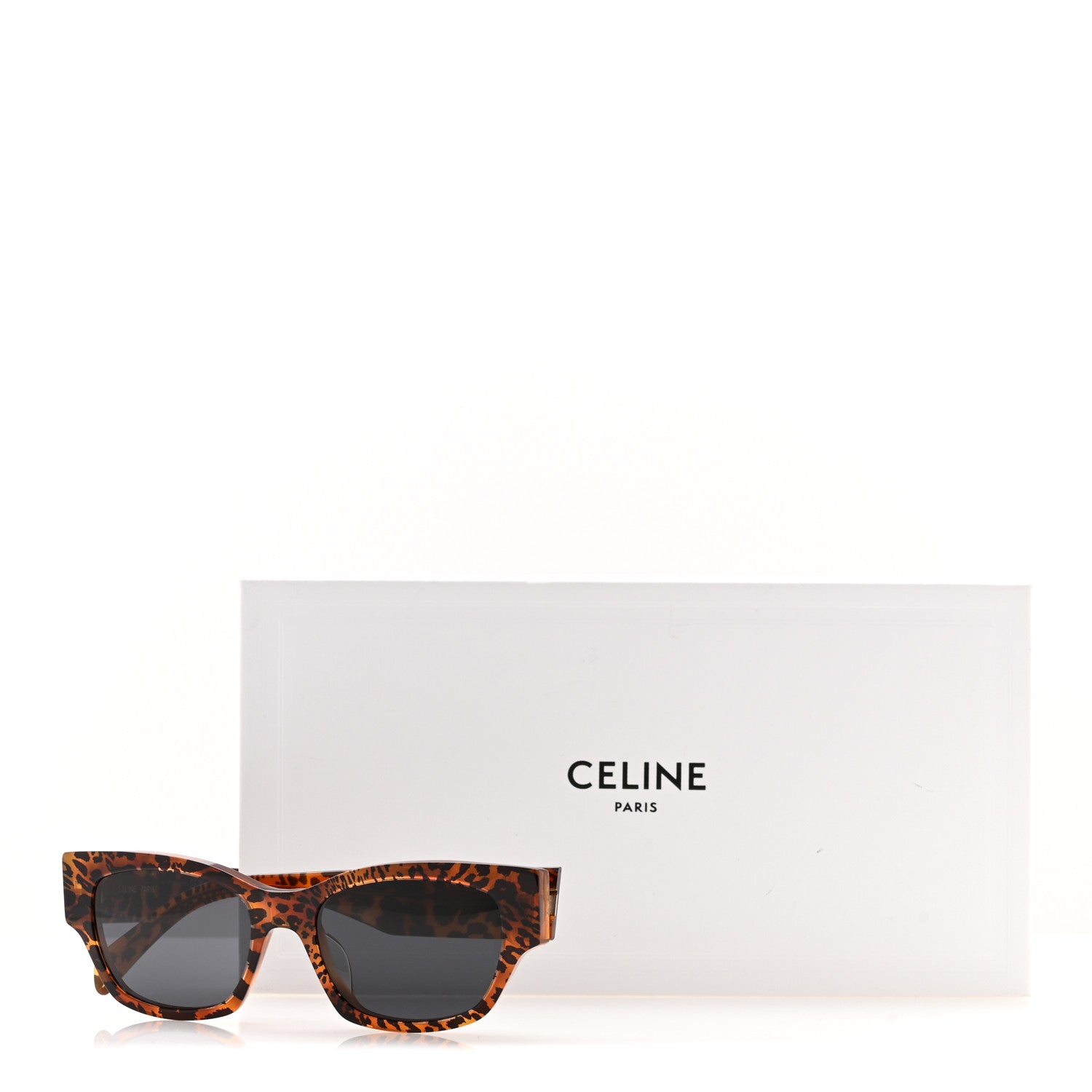Celine Acetate Square Sunglasses CL40197U Leopard Havana 7 of 7