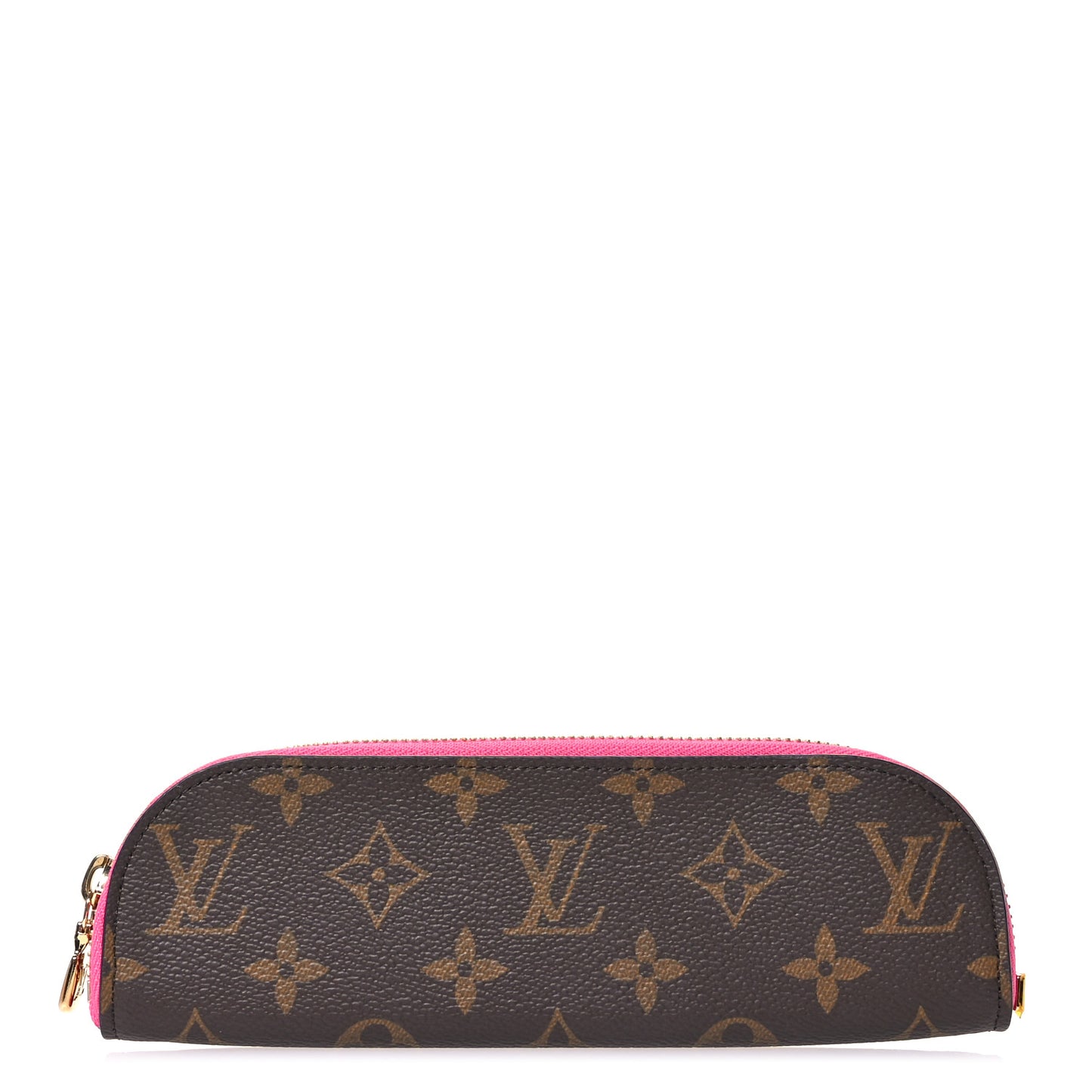 Monogram Charlotte Pencil Pouch Fuchsia