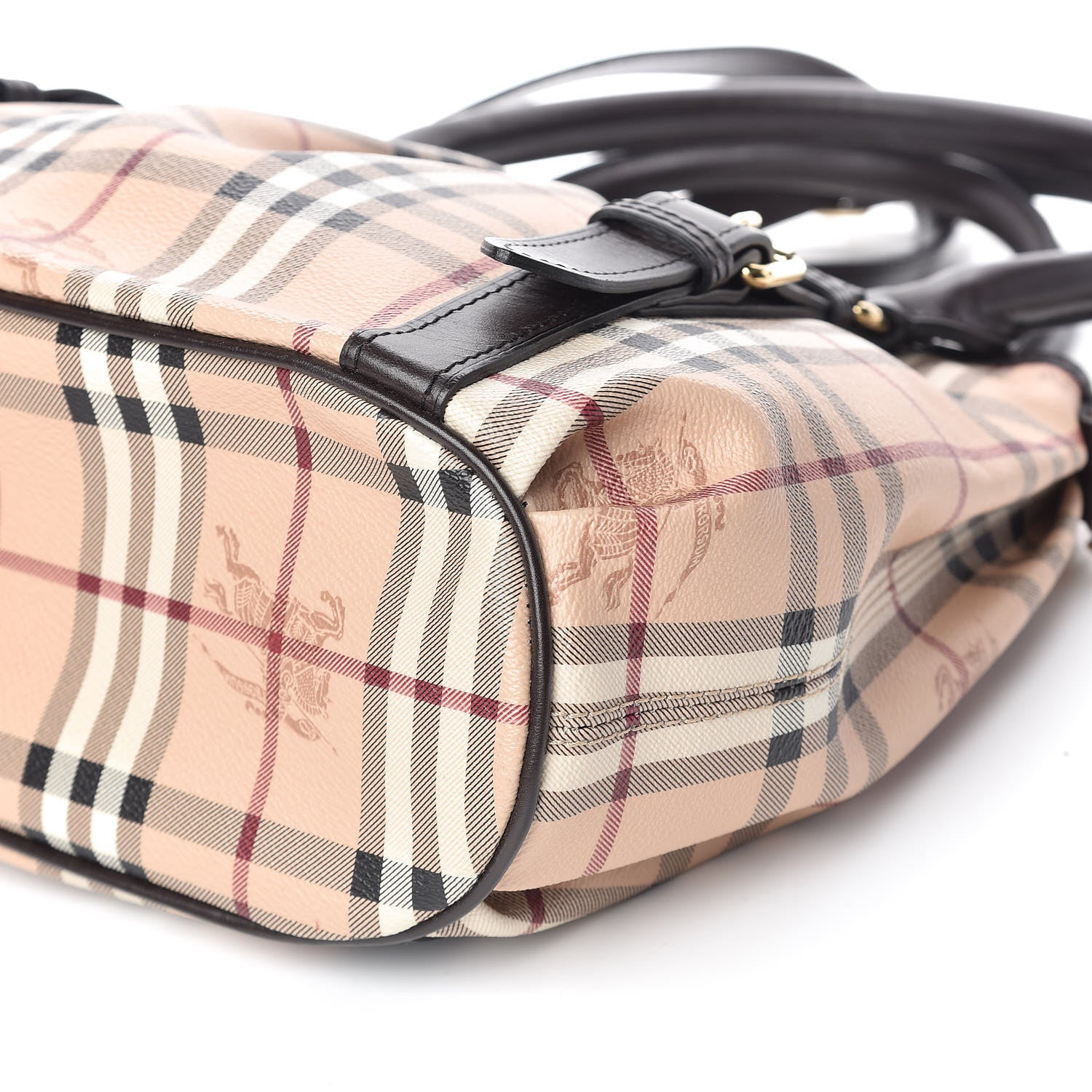 Burberry Haymarket Check Small Northfield Tote Chocolate 6 of 12