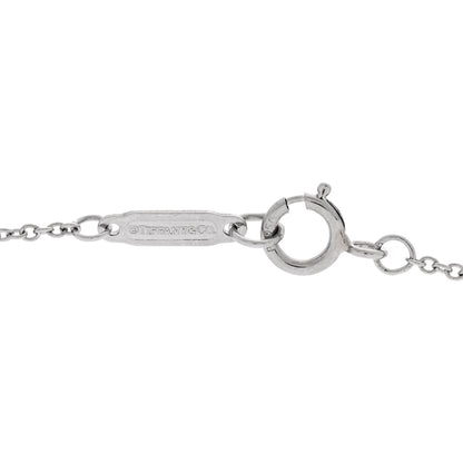 Tiffany Platinum Diamond .32ctw Circlet Pendant Necklace 4 of 6