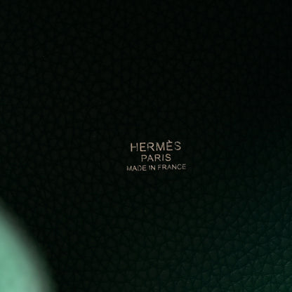 Hermes Taurillon Clemence Picotin Lock 18 Vert Vertigo 6 of 11
