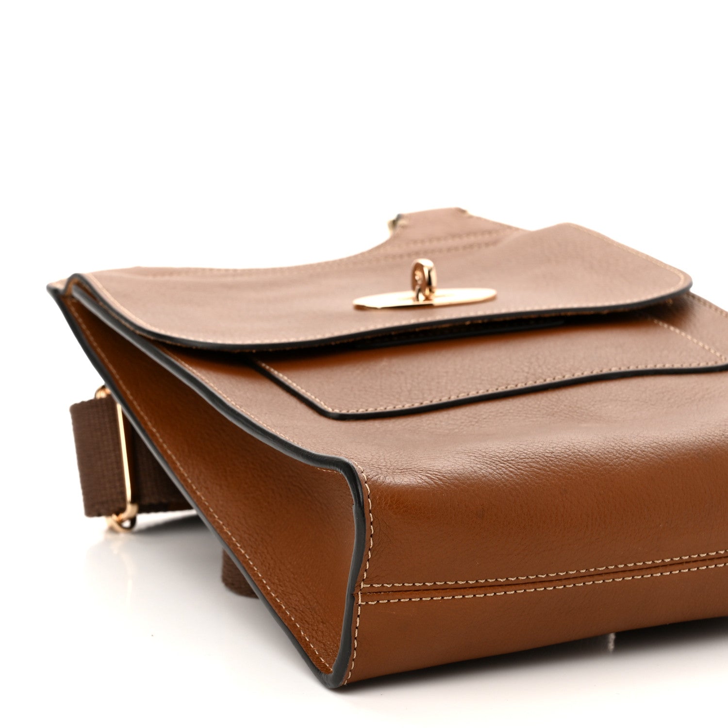 Mulberry Natural Grain Calfskin Antony Messenger Crossbody Oak 8 of 10