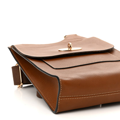Mulberry Natural Grain Calfskin Antony Messenger Crossbody Oak 8 of 10