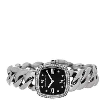 David Yurman Stainless Steel Diamond Bezel 27mm Albion Quartz Watch Black 2 of 4