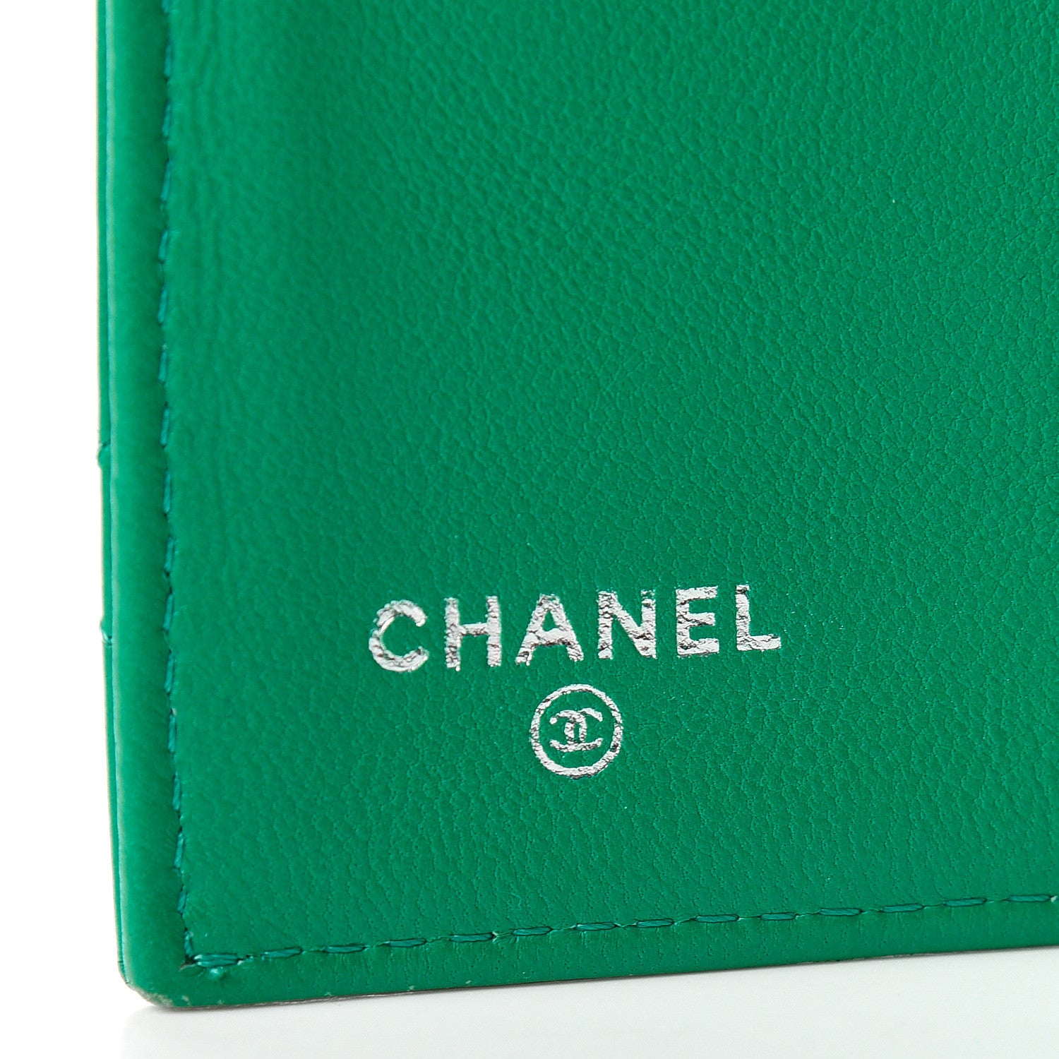 Chanel Lambskin Quilted Large Flap Wallet Green 7 of 18