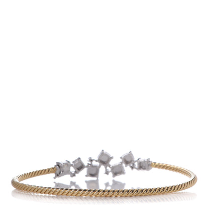 David Yurman 18K Yellow White Gold Diamond Precious Chatelaine Bracelet 3 of 7
