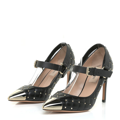 Valentino Garavani Nappa Rockstud Spike Mary Jane 90mm Pumps 35 Black 2 of 11