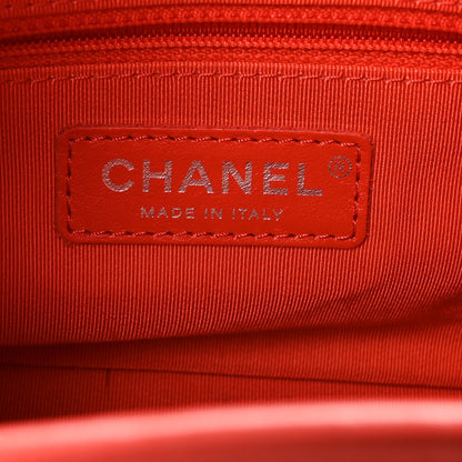Chanel Aged Calfskin Quilted Small Gabrielle Hobo Coral 6 of 10