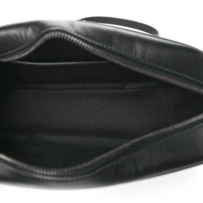 Gucci Calfskin Matelasse Monochrome Small GG Marmont Chain Shoulder Bag Black 5 of 10