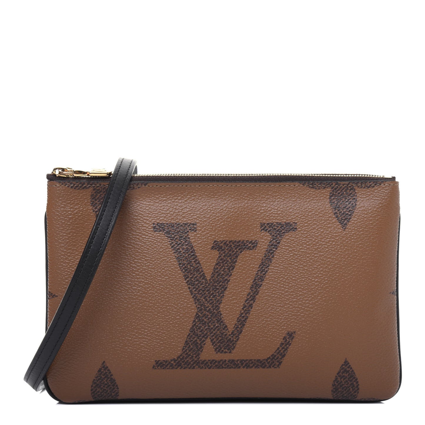 Reverse Monogram Giant Double Zip Pochette
