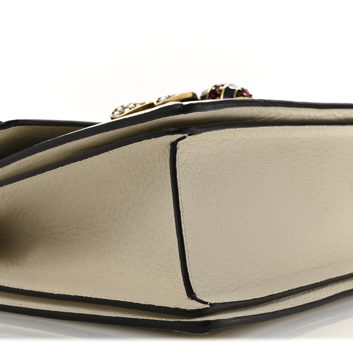 GG Supreme Monogram Small Queen Margaret Top Handle Bag White