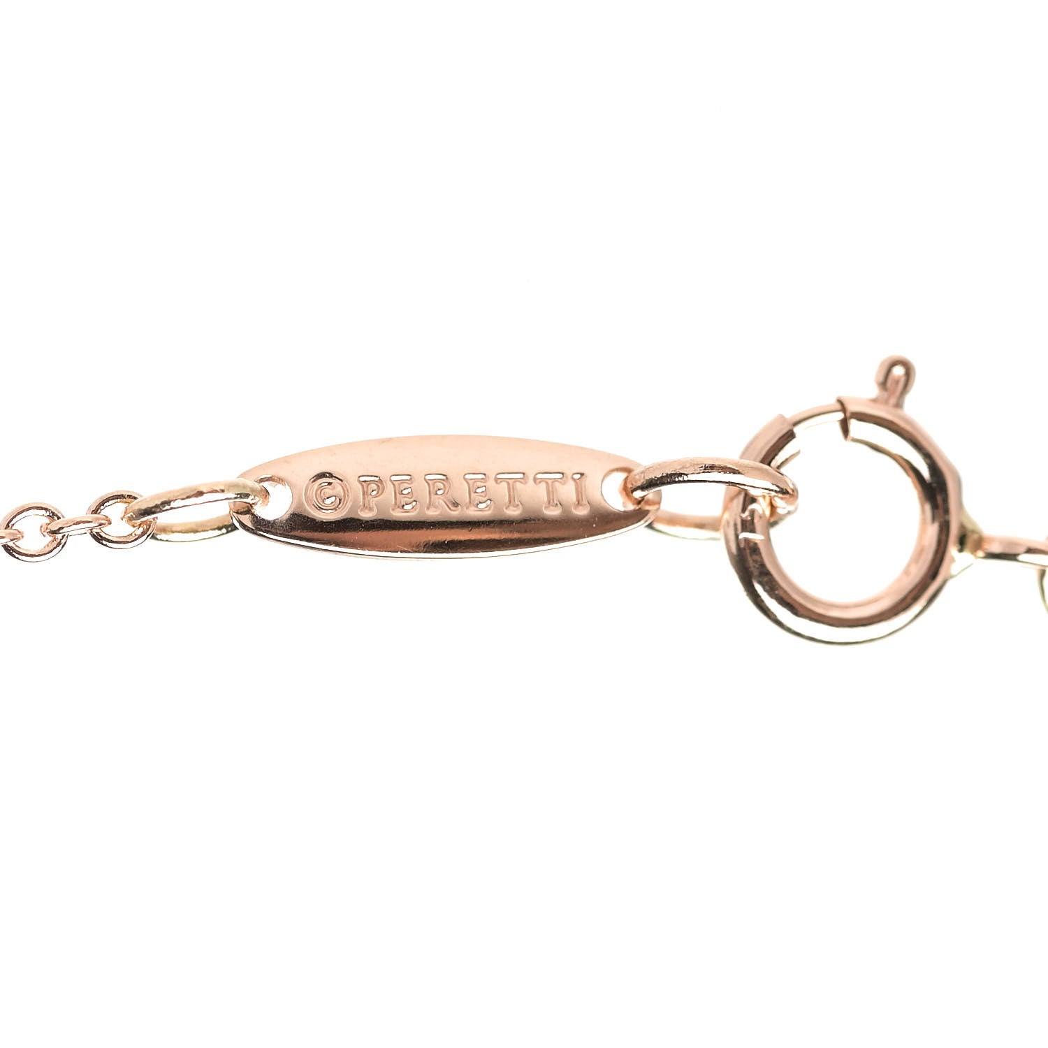 Tiffany 18K Rose Gold Diamond .17ct Elsa Peretti Diamonds by the Yard Pendant Necklace 6 of 7