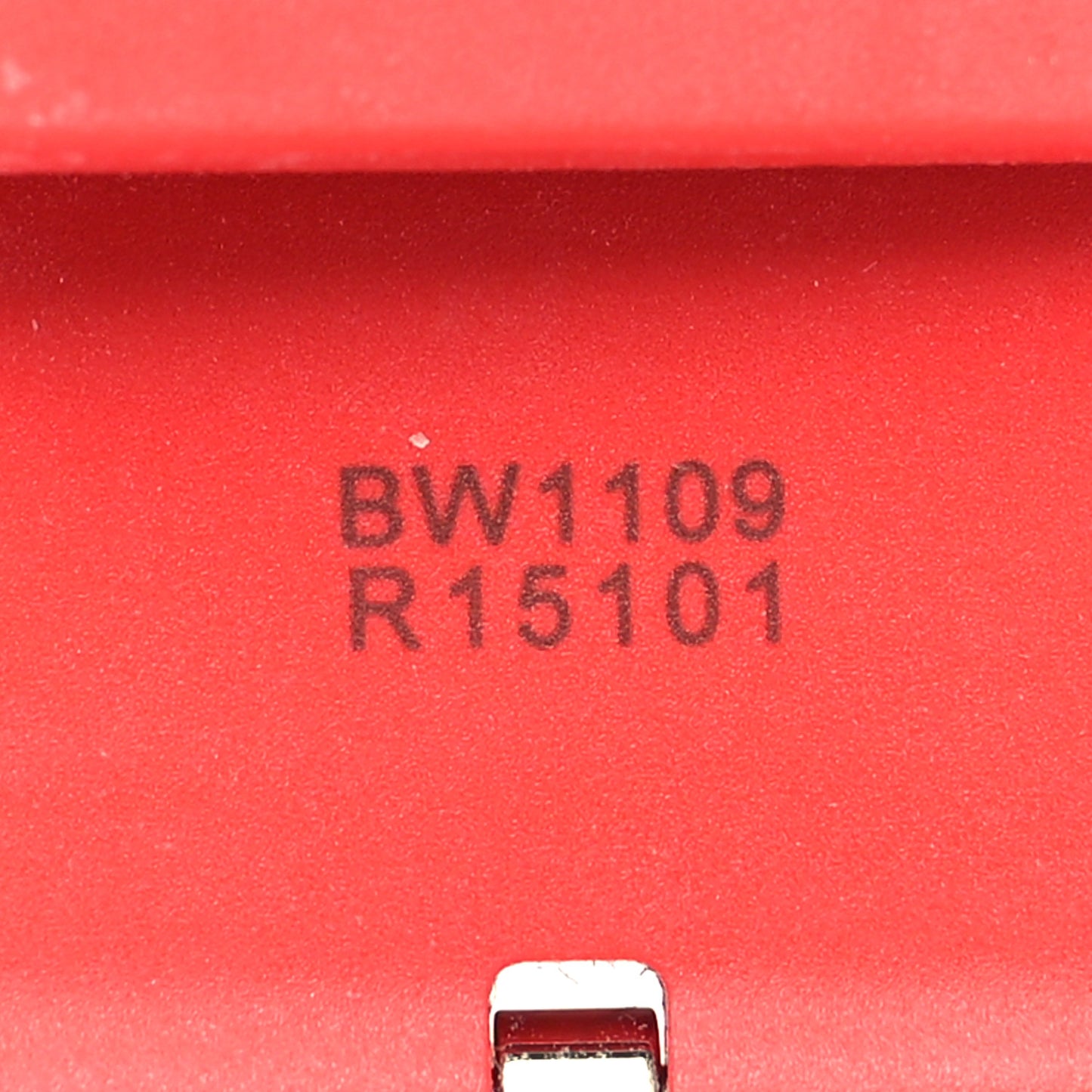 Rubber Monogram Tambour 10mm Watch Strap Red