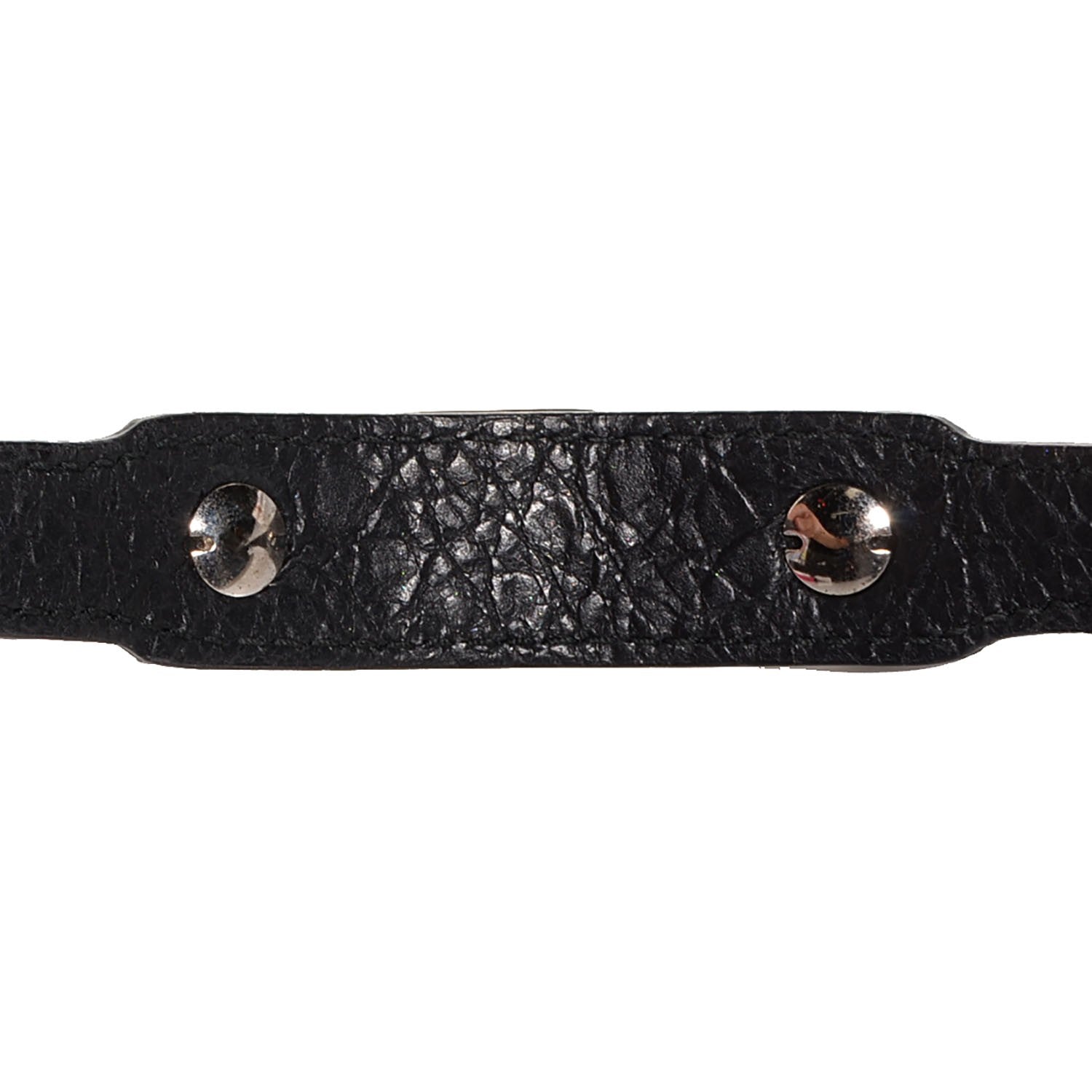 Balenciaga Agneau Giant Silver Hardware Triple Tour M Braceletedium Black 5 of 9