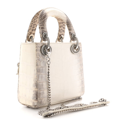 Christian Dior Niloticus Crocodile Himalaya Crystal Mini Lady Dior White 3 of 11