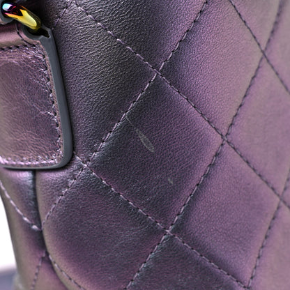 Chanel Iridescent Lambskin Calfskin Quilted Medium Gabrielle Hobo Light Purple 13 of 13