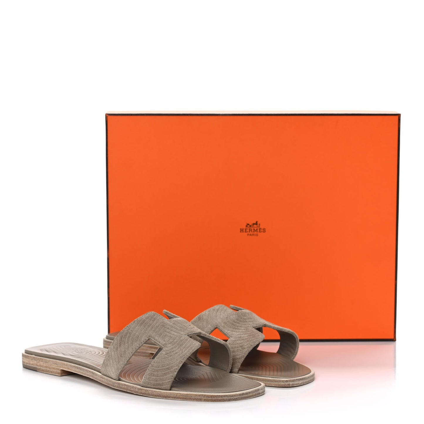 Chevre Velours Vibrato Oran Sandals 37 Beige Sable