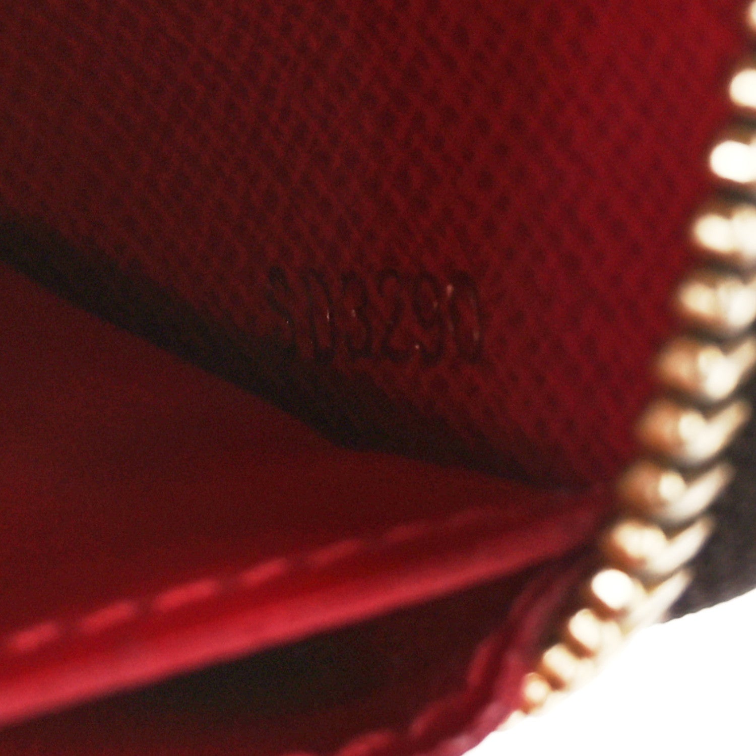 Louis Vuitton Damier Ebene Clemence Wallet Cherry 6 of 8