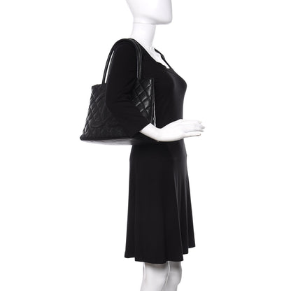 Chanel Caviar Quilted Medallion Tote Black 2 of 12