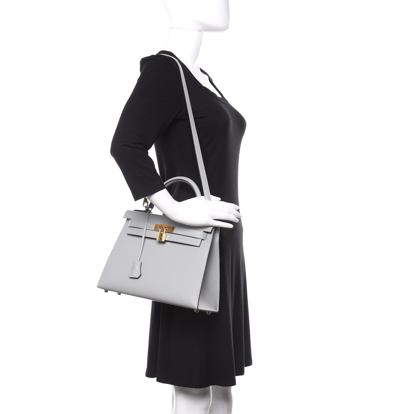 Epsom Kelly Sellier 28 Bleu Glacier