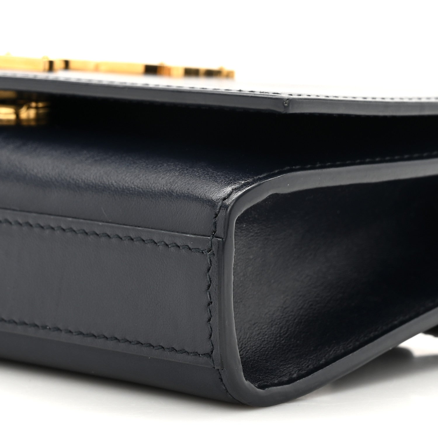 Saint Laurent Smooth Calfskin Monogram Kate Belt Bag Deep Marine Black 9 of 16