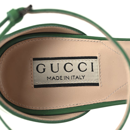 Gucci Patent Crystal Double G Platform Pumps 38.5 New Shamarock 9 of 10