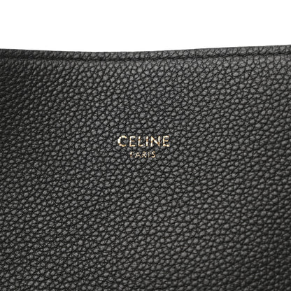 Celine Soft Grained Calfskin Medium Belt Cabas Phantom Black 6 of 10