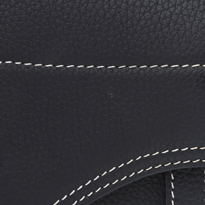 Christian Dior X KAWS Grained Calfskin Saddle Wristlet Blue 12 of 12