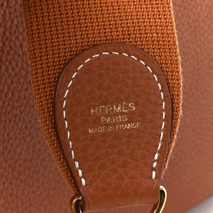 Hermes Taurillon Clemence Evelyne III PM Gold 7 of 10