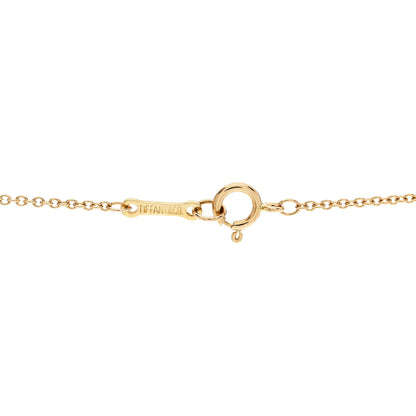 Tiffany 18K Yellow Gold 22mm Elsa Peretti Open Heart Pendant Necklace 5 of 6