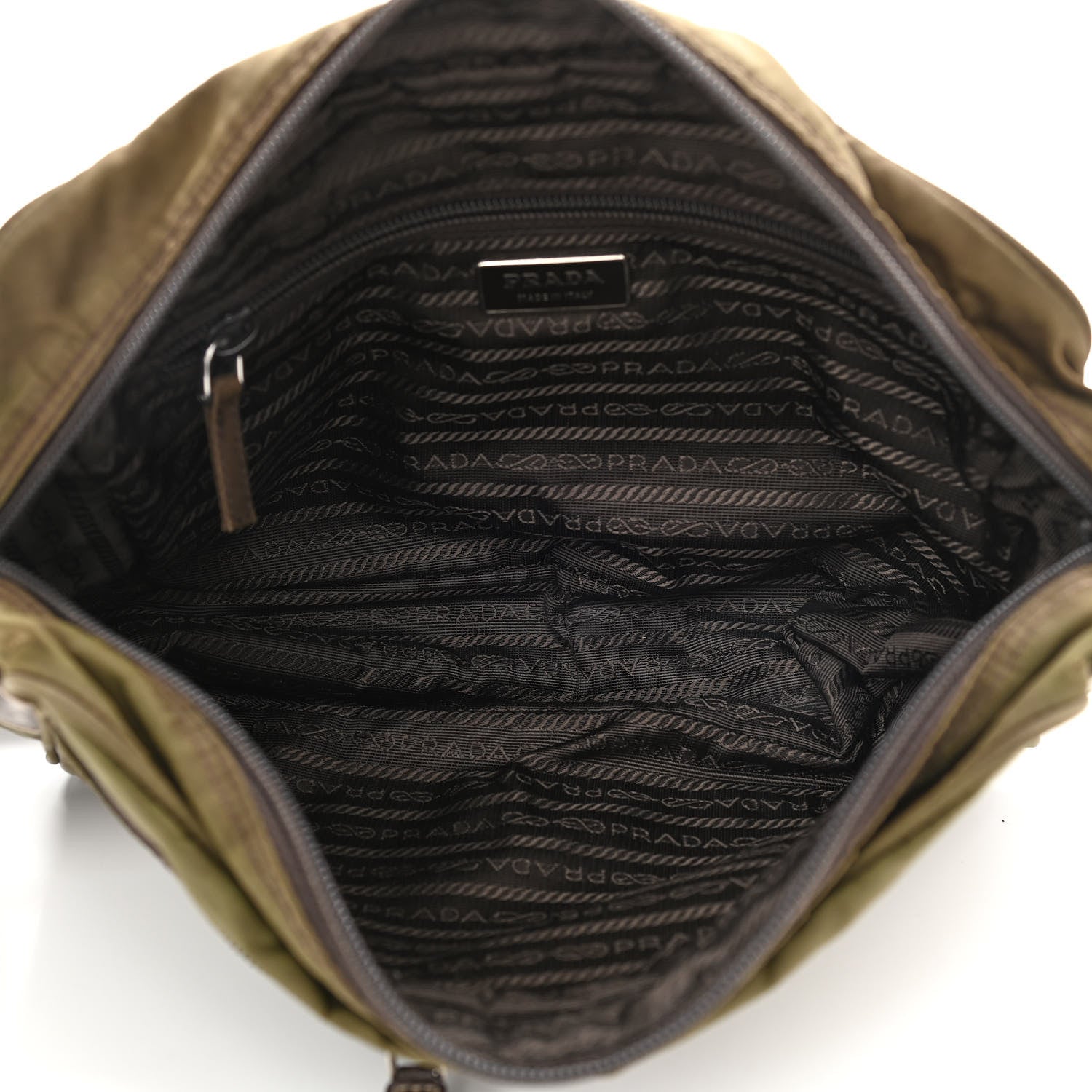 Prada Nylon Tessuto Vela Sport Messenger Bag Bruciato 8 of 14