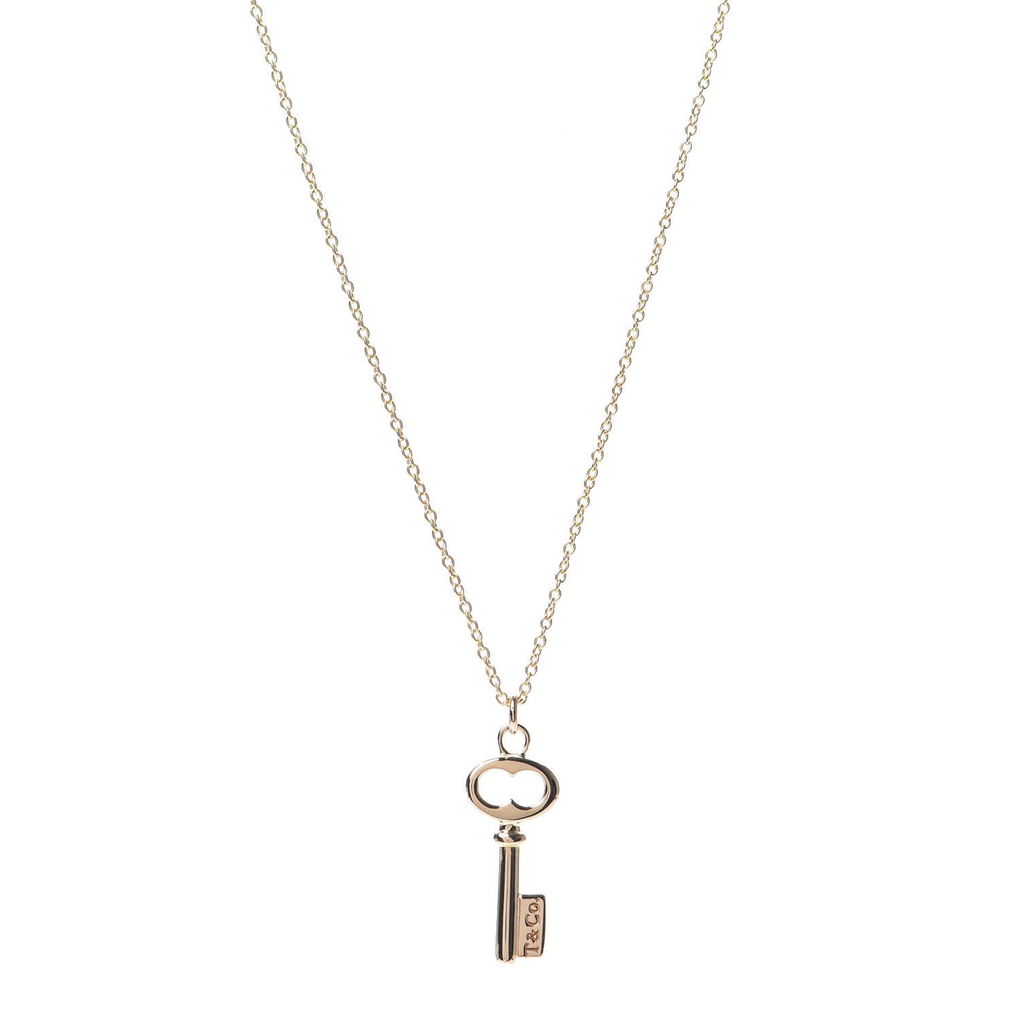 18K Rose Gold Mini Key Pendant Necklace