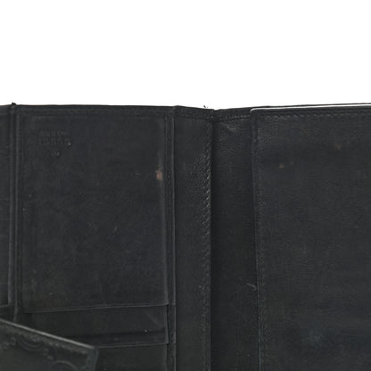 Gucci Guccissima Margaux Calfskin Metal Bar Continental Flap Wallet Black 12 of 13