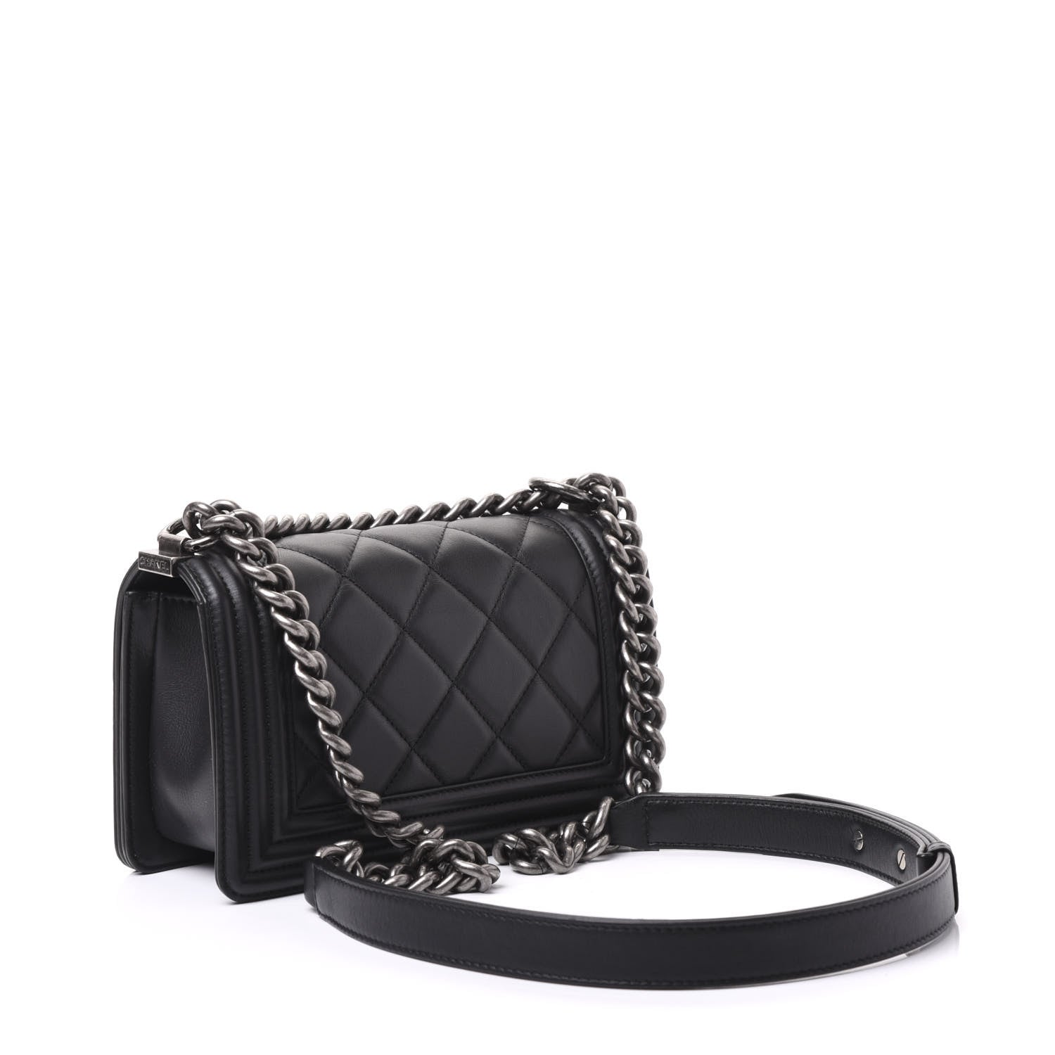 Chanel Calfskin Quilted Small Boy Flap Black 2 of 10