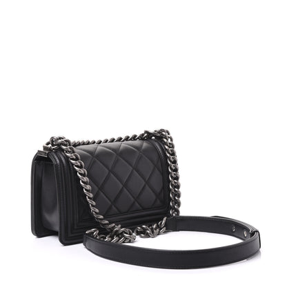 Chanel Calfskin Quilted Small Boy Flap Black 2 of 10